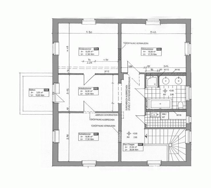 Grundriss Obergeschoss