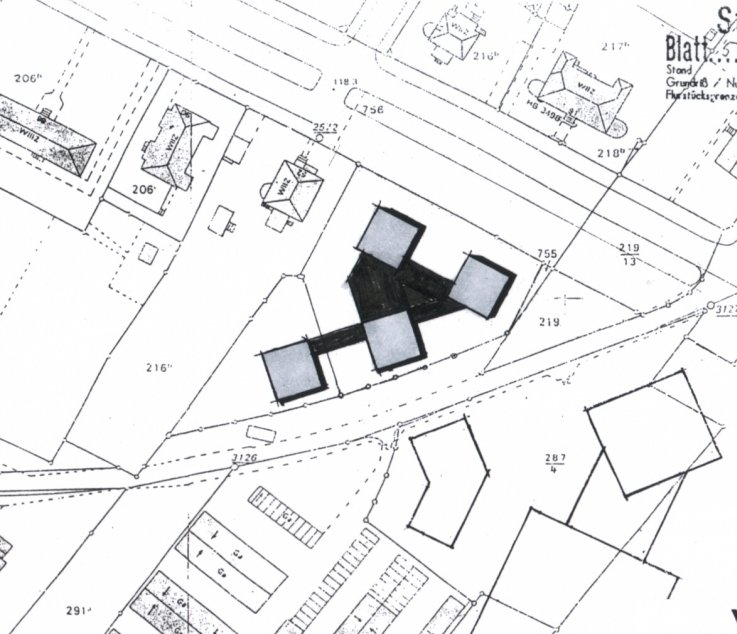 Lageplan Variante 1